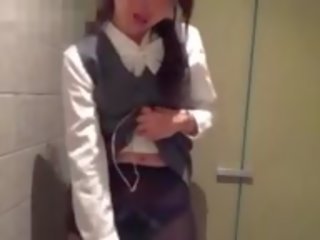 Japanese Office damsel is Secretly Exhibitionist and Cam