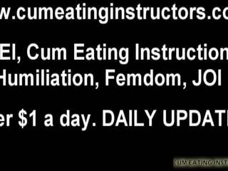 You will Swallow all Your Cum for Me CEI, x rated clip 04