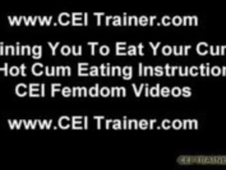 Eat all of Your Cum for Me You Nasty adolescent CEI: Free adult clip 62