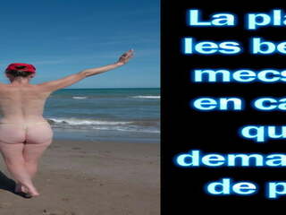 Femdom – Sissy in Chastity at the Beach – French. | xHamster