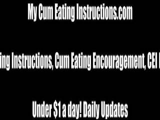 I will produce You Eat Cum until You Love it CEI: Free dirty clip 4c
