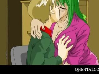Exceptional hentai teacher fucked and cum shot on tits
